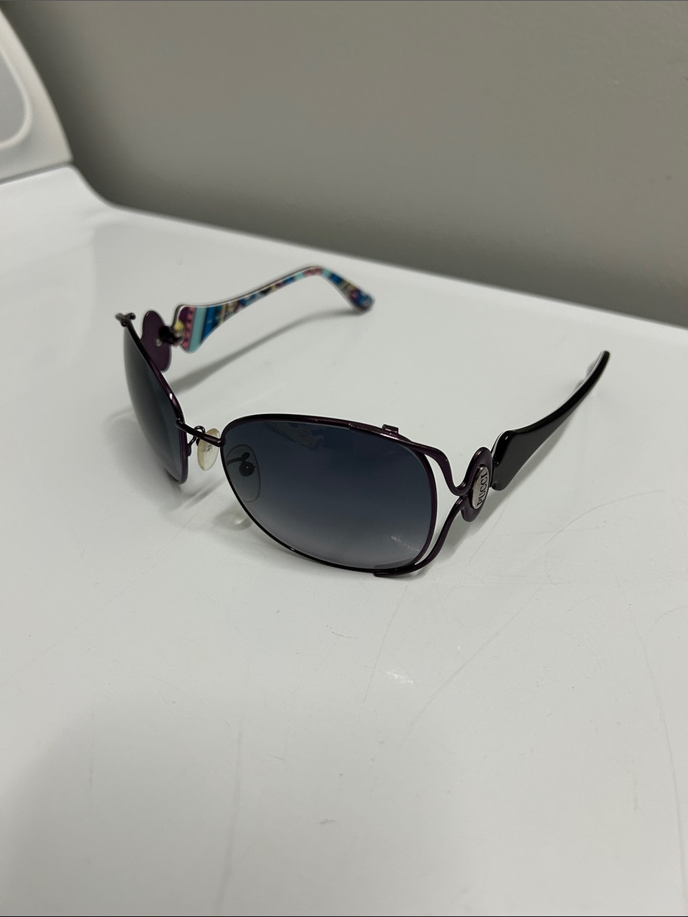 Emilio Pucci Purple Metal Frame Sunglasses - Picture 3 of 11